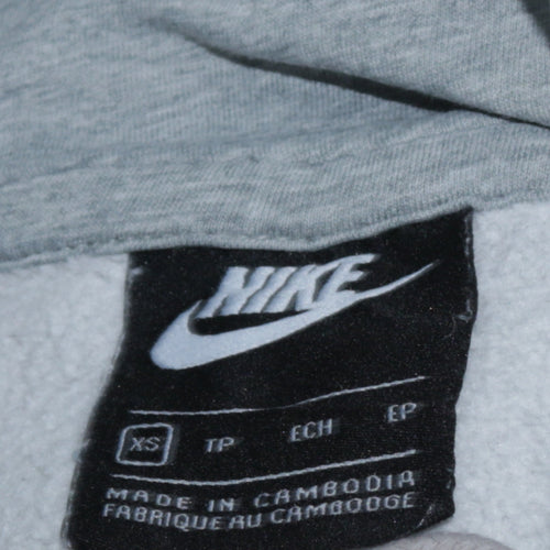 Nike Men's Grey XS Pullover Hoodie Regular Fit Fleece