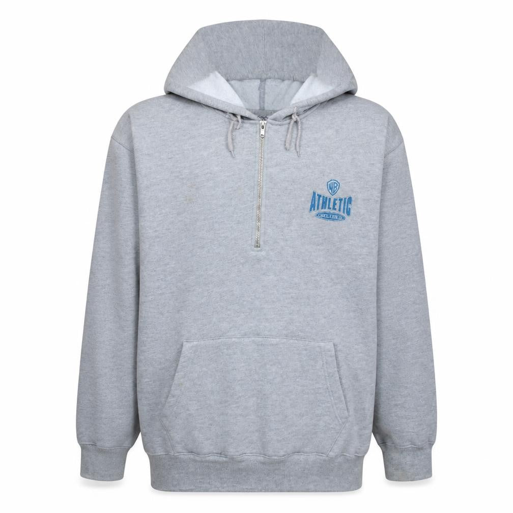 ACME Clothing Co Men's Grey XL 1/2 Zip Hoodie Looney Tunes Athletic Club