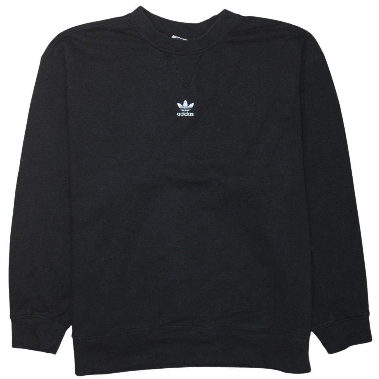 Adidas Womens Black XS Crew Neck Pullover Sweatshirt