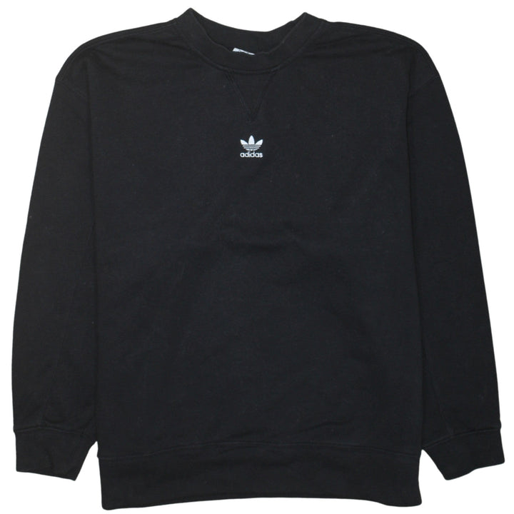 Adidas Womens Black XS Crew Neck Pullover Sweatshirt