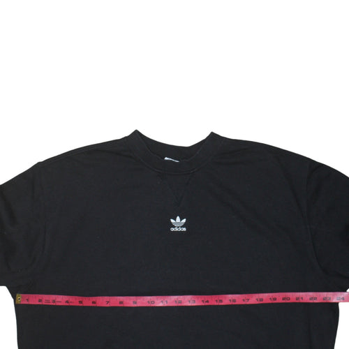 Adidas Womens Black XS Crew Neck Pullover Sweatshirt