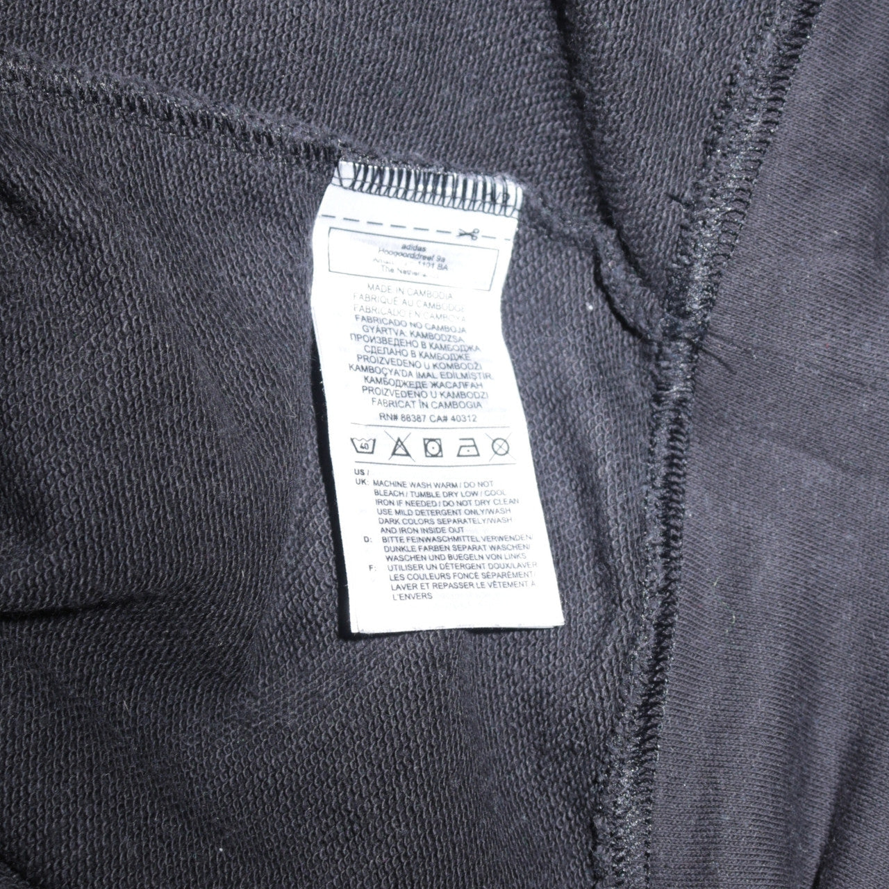 Adidas Womens Black XS Crew Neck Pullover Sweatshirt