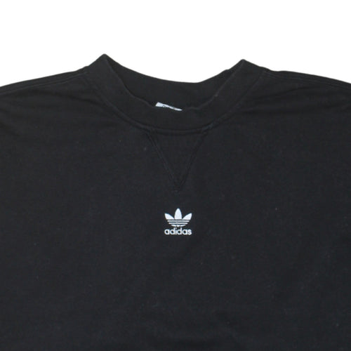 Adidas Womens Black XS Crew Neck Pullover Sweatshirt