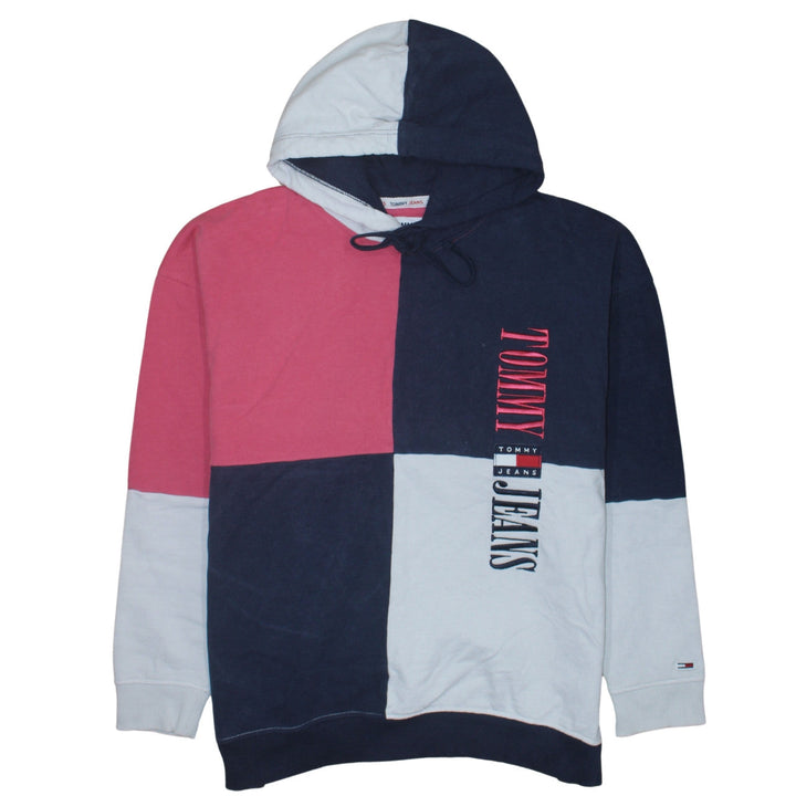 Tommy Jeans Women's Multicoloured Hooded Pullover Sweatshirt Size L