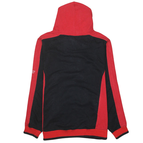 Reebok Hockey Women's Red & Black Pullover Hoodie Size XL Cotton Blend