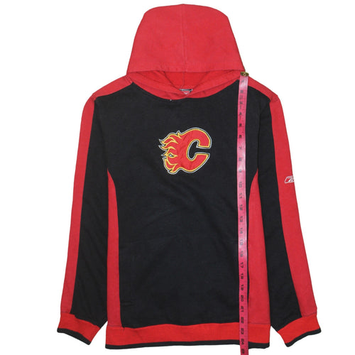 Reebok Hockey Women's Red & Black Pullover Hoodie Size XL Cotton Blend