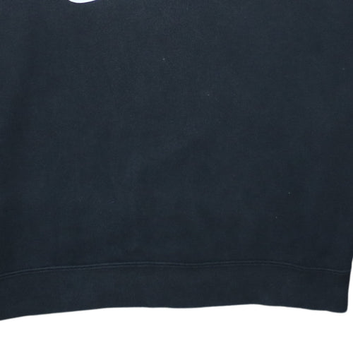 Nike Women Black XL Pullover Sweatshirt Crew Neck Cotton Blend Logo