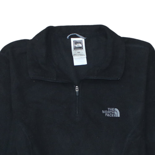 The North Face Womens Black M Fleece 1/4 Zip Pullover Sweatshirt