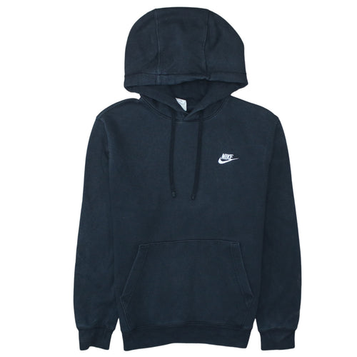 Nike Men's Black Pullover Hoodie Small Logo Fleece Sweatshirt