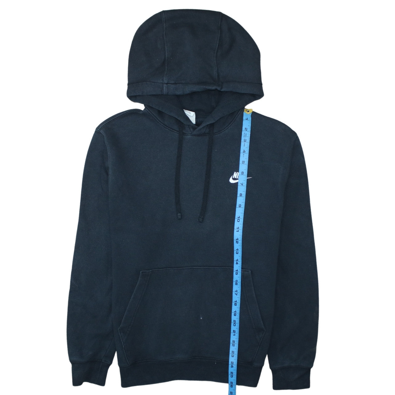 Nike Men's Black Pullover Hoodie Small Logo Fleece Sweatshirt