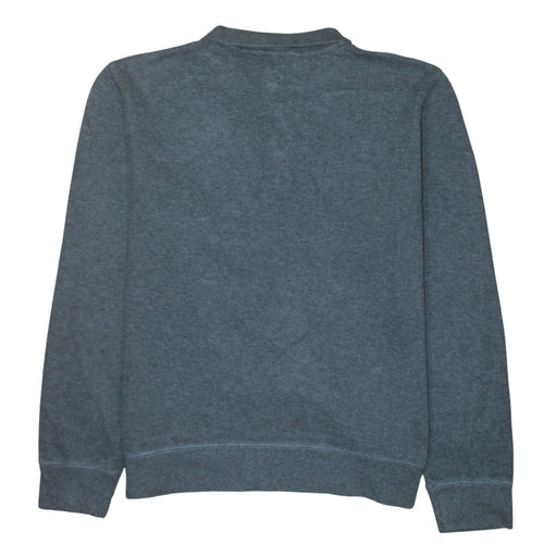 Gap Mens Grey XXL Collared Henley Sweatshirt Long Sleeve Cotton