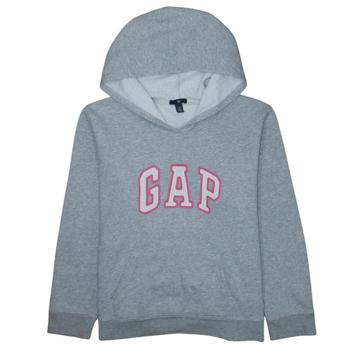 Gap Women Grey XXL Pullover Hoodie with Pink Logo