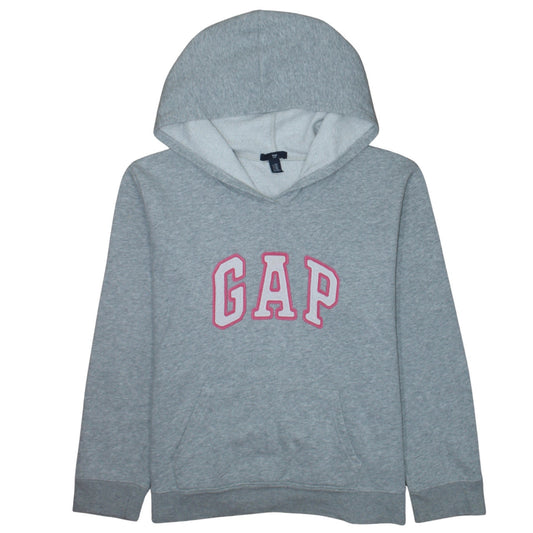 Gap Women Grey XXL Pullover Hoodie with Pink Logo