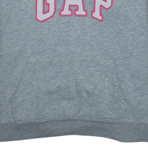 Gap Women Grey XXL Pullover Hoodie with Pink Logo