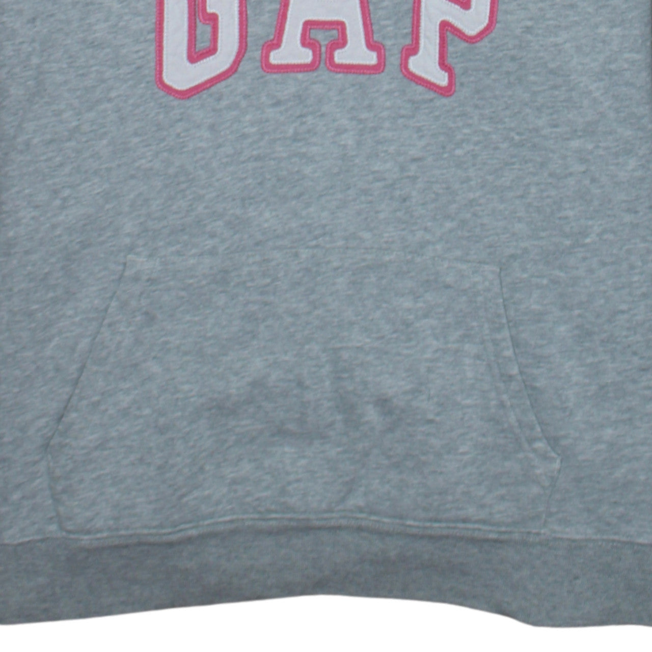 Gap Women Grey XXL Pullover Hoodie with Pink Logo