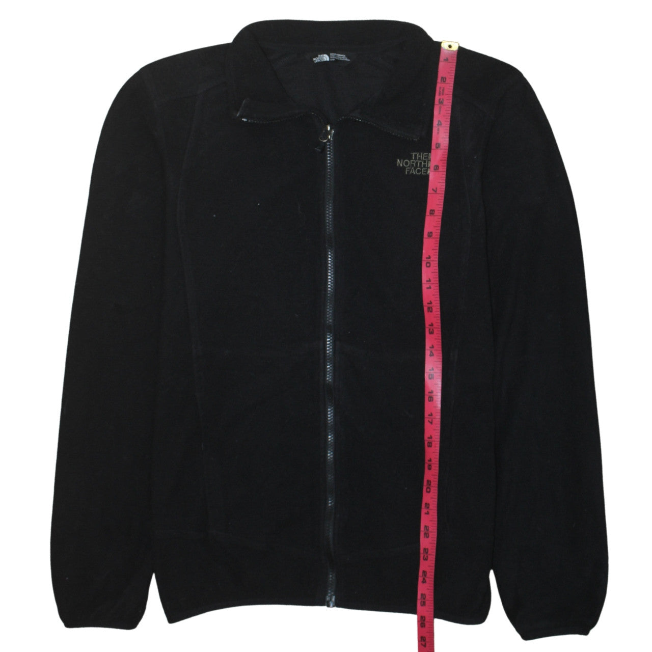 The North Face Men Black Fleece Jacket S Polyester Full Zip Outdoor