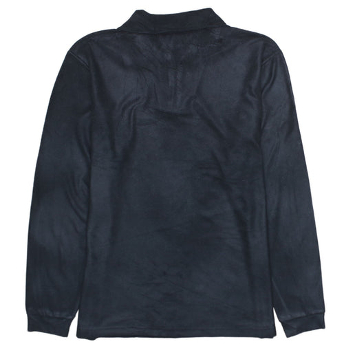 Champion Men's Black Fleece 1/4 Zip Sweatshirt L Regular Fit