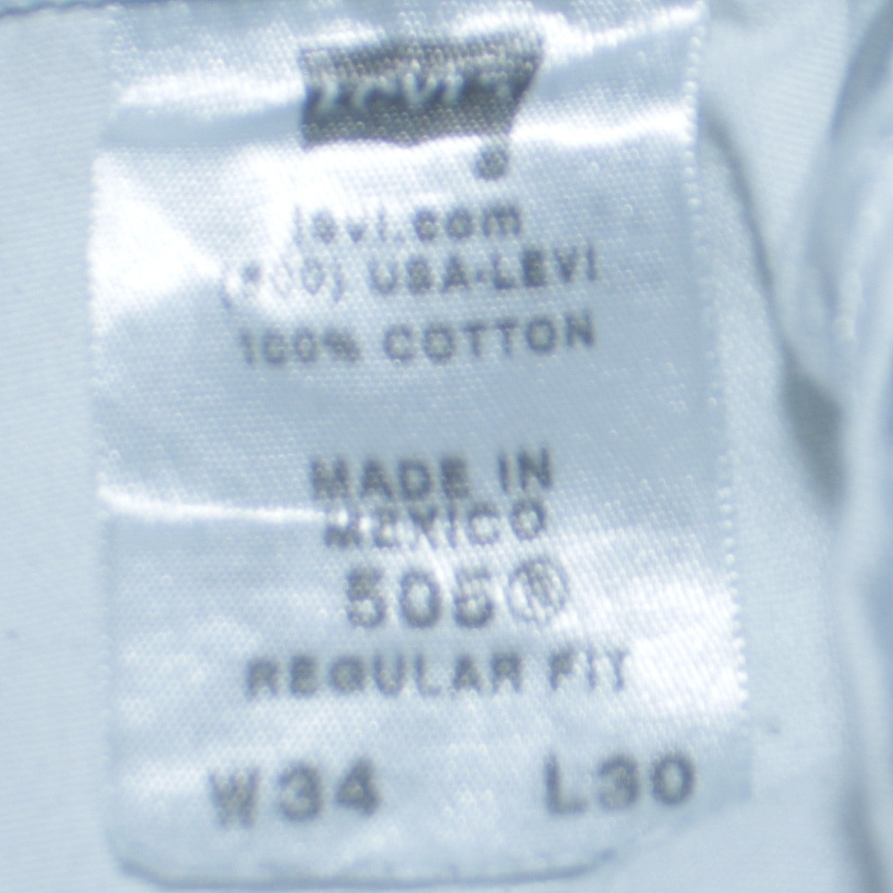 Levi's 505 Regular Fit Men's Light Blue Straight Jeans W34 L30