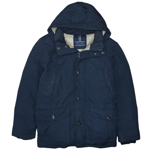 Tommy Hilfiger Men's Navy XXL Hooded Parka Winter Jacket