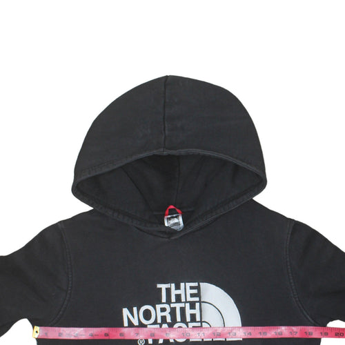 The North Face Boys Black XL Pullover Hoodie 100% Cotton Logo Sweatshirt