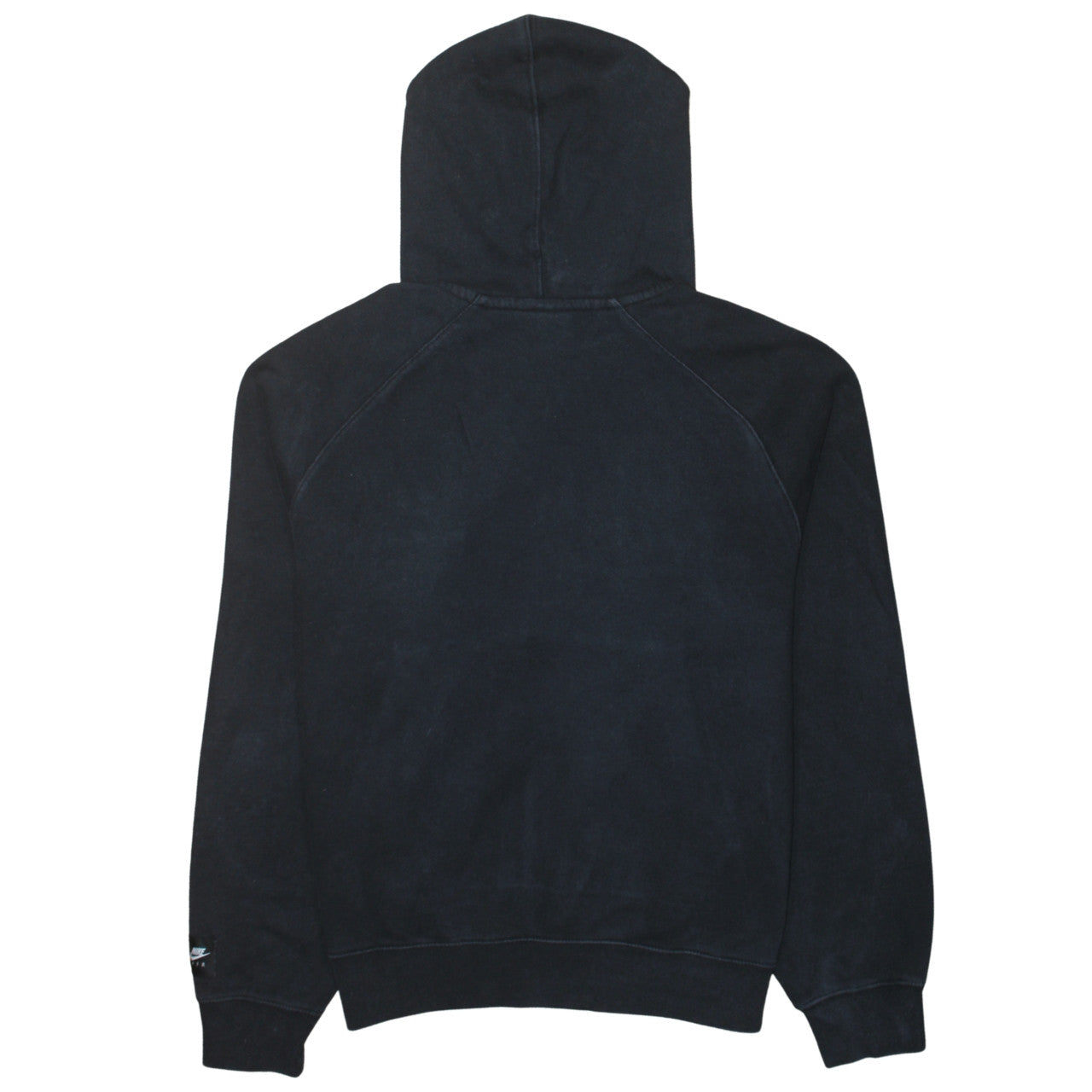 Nike Women Black Medium Pullover Hoodie with Logo Print