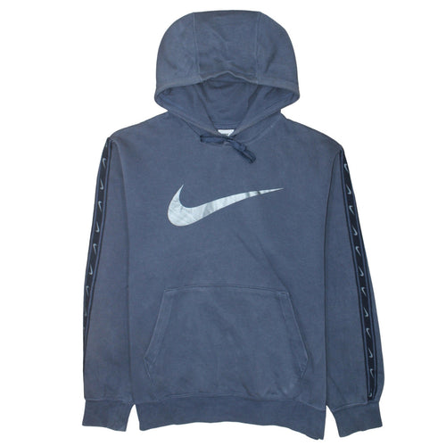 Nike Men's Blue Pullover Hoodie M Logo Sportswear Sweatshirt