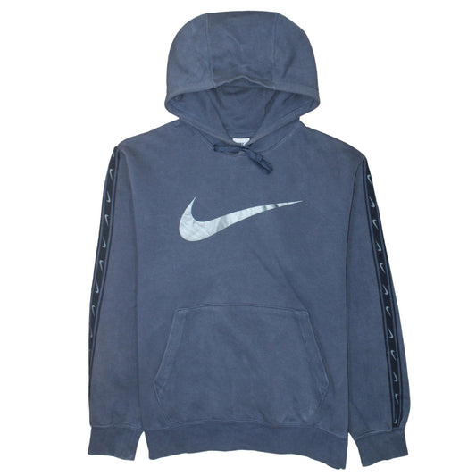 Nike Men's Blue Pullover Hoodie M Logo Sportswear Sweatshirt