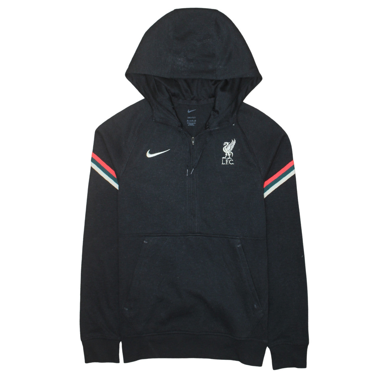 Nike Men’s Black LFC Dri-Fit 1/2 Zip Hoodie XS Football Training