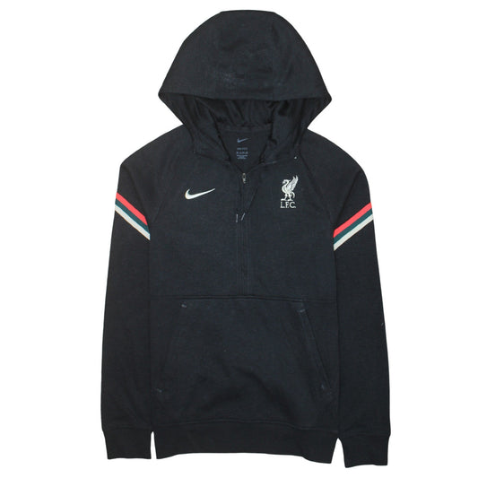 Nike Men’s Black LFC Dri-Fit 1/2 Zip Hoodie XS Football Training