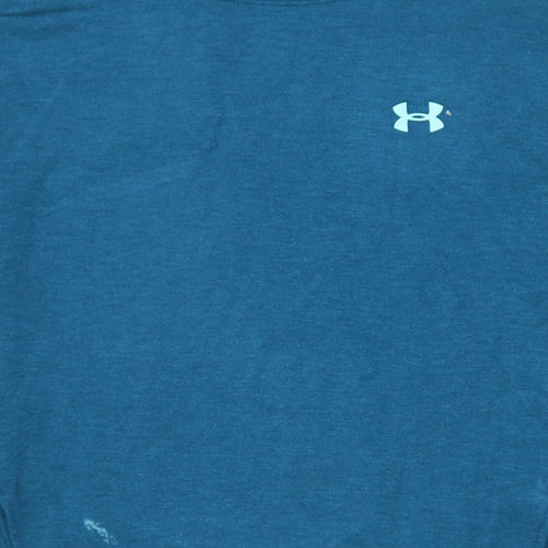 Under Armour Men's Blue M Pullover Sweatshirt High Neck Logo