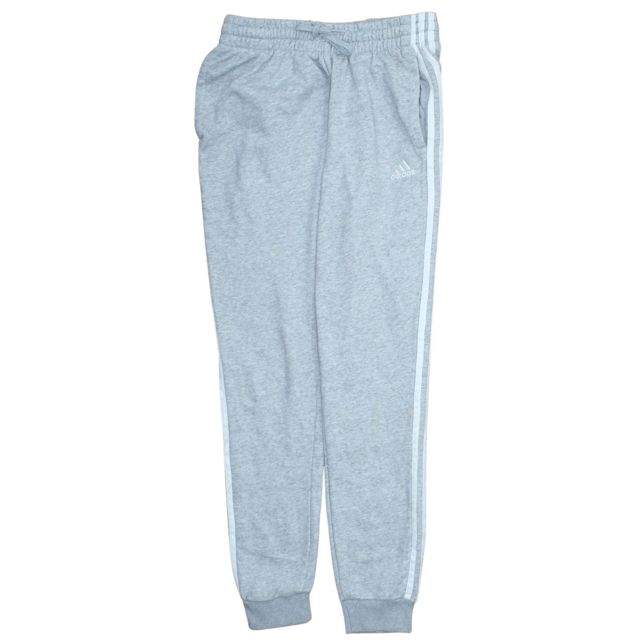 Adidas Women Grey Joggers S Regular Fit Sweatpants Elastic Waist