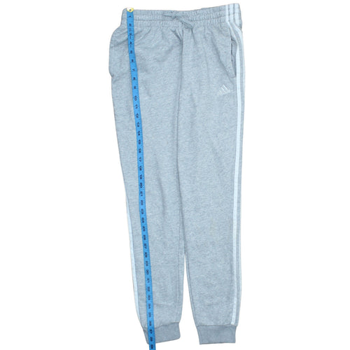 Adidas Women Grey Joggers S Regular Fit Sweatpants Elastic Waist
