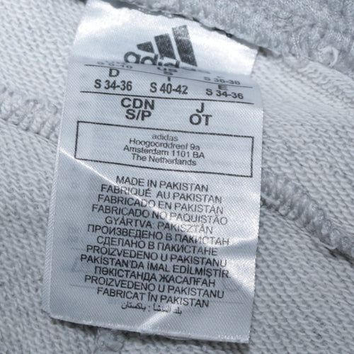 Adidas Women Grey Joggers S Regular Fit Sweatpants Elastic Waist