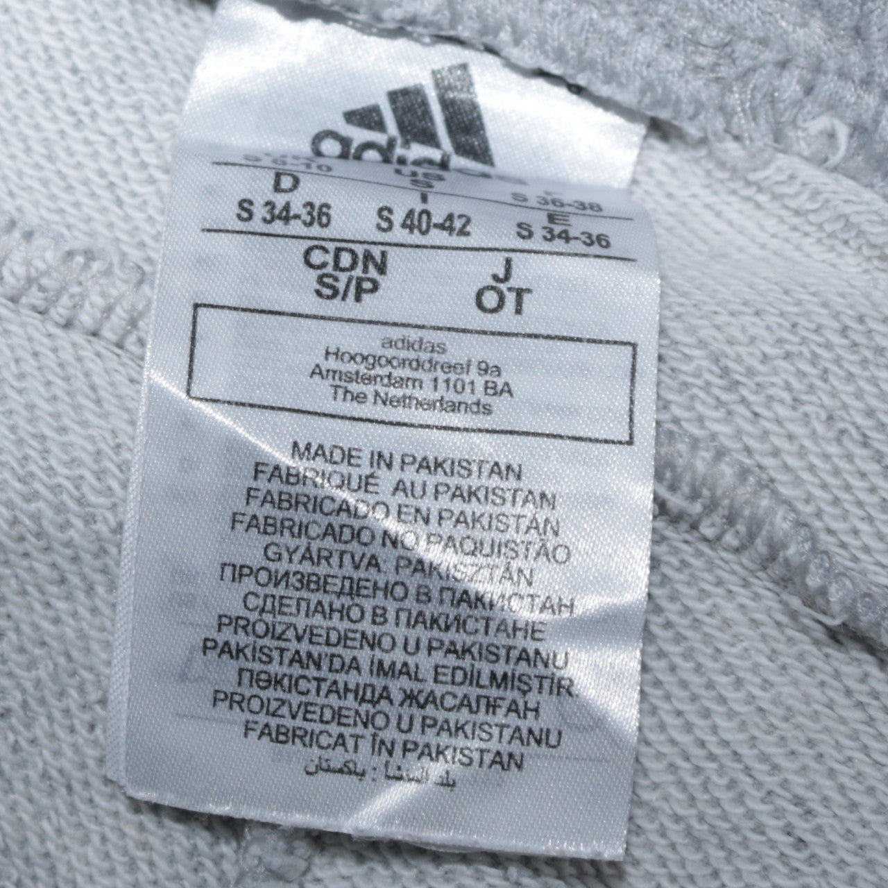 Adidas Women Grey Joggers S Regular Fit Sweatpants Elastic Waist