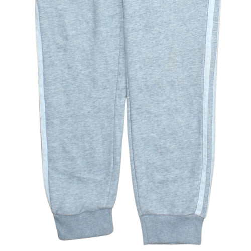 Adidas Women Grey Joggers S Regular Fit Sweatpants Elastic Waist