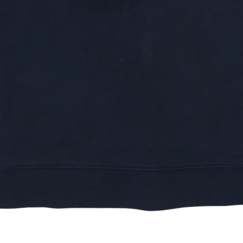 Russell Mens Blue Crew Neck Pullover Sweatshirt Size M