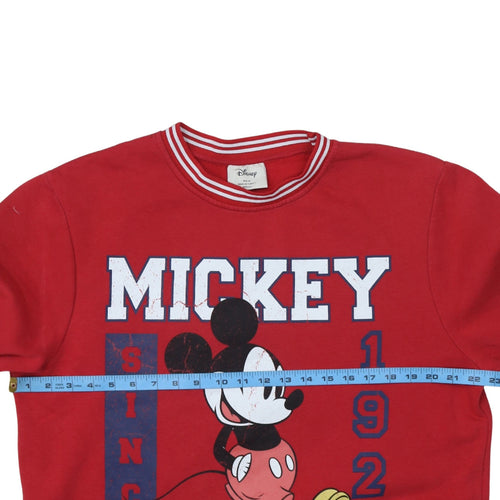 Disney Mens Red Mickey Mouse XL Pullover Sweatshirt