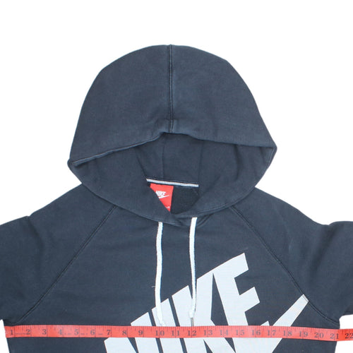 Nike Men's Blue Pullover Hoodie M Logo Fleece Sweatshirt