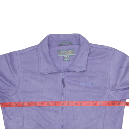 Regatta Women’s Purple Fleece Full Zip Jacket Size 12