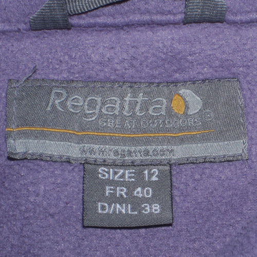Regatta Women’s Purple Fleece Full Zip Jacket Size 12