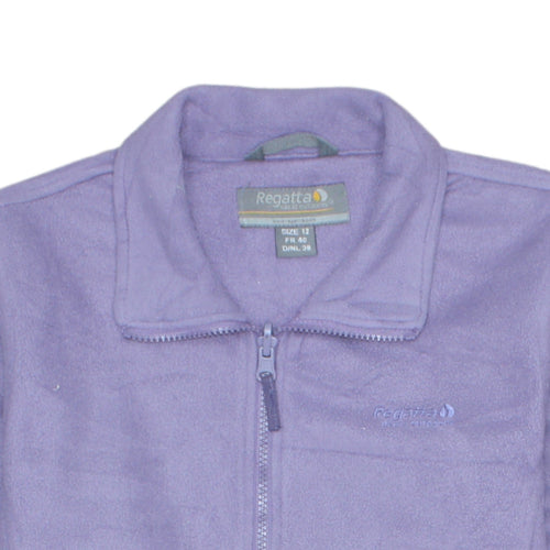 Regatta Women’s Purple Fleece Full Zip Jacket Size 12