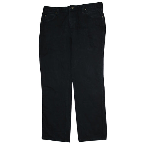 Wrangler Men's Black Regular Fit Straight Jeans 38x32