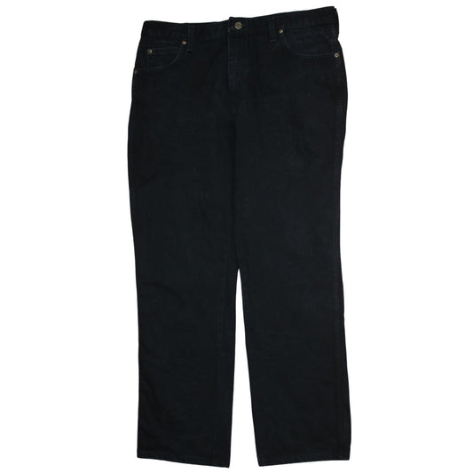 Wrangler Men's Black Regular Fit Straight Jeans 38x32