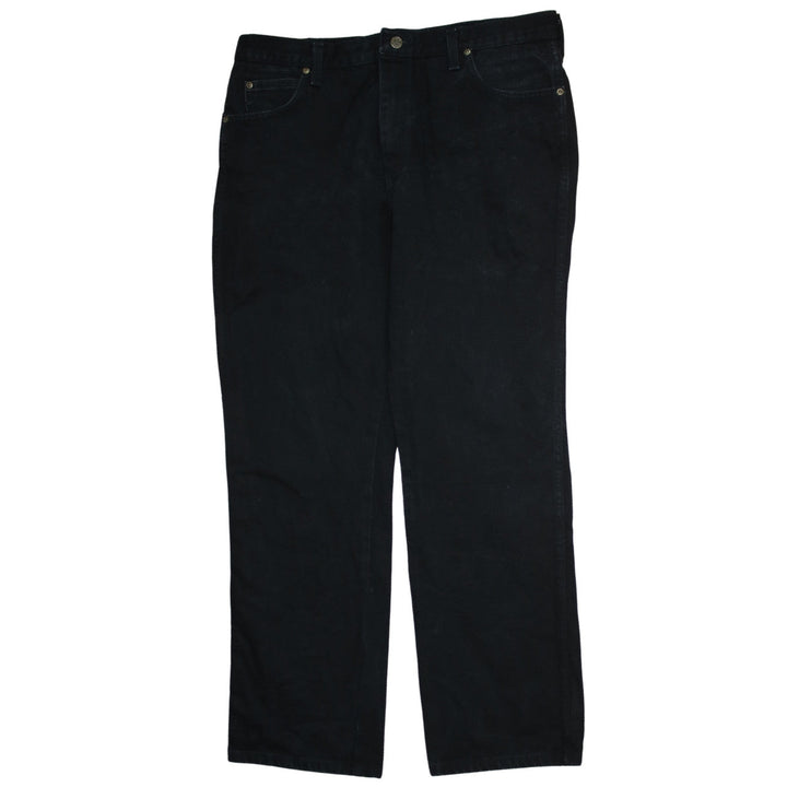 Wrangler Men's Black Regular Fit Straight Jeans 38x32