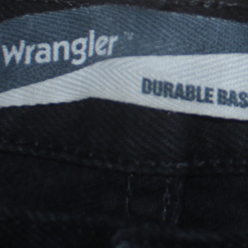 Wrangler Men's Black Regular Fit Straight Jeans 38x32