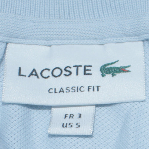 Lacoste Men's Blue Classic Fit Cotton Polo Shirt Size S