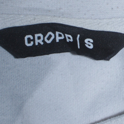 Cropp Men's White Graphic Art Print Pullover Sweatshirt Size S