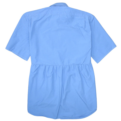 Ralph Lauren Women's Blue Shirt Dress Size 16 Short Sleeve Cotton