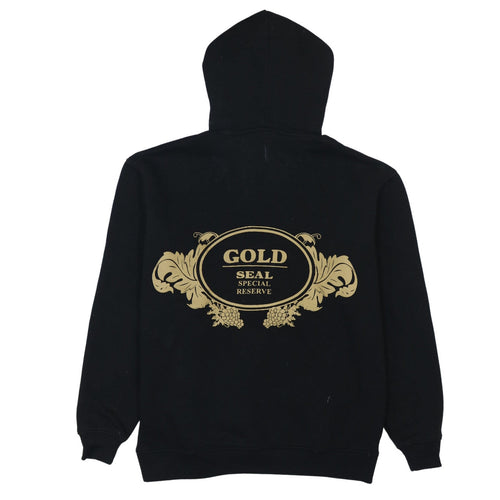 boohooMAN Men's Black XS Pullover Hoodie Graphic Print Embroidered Design