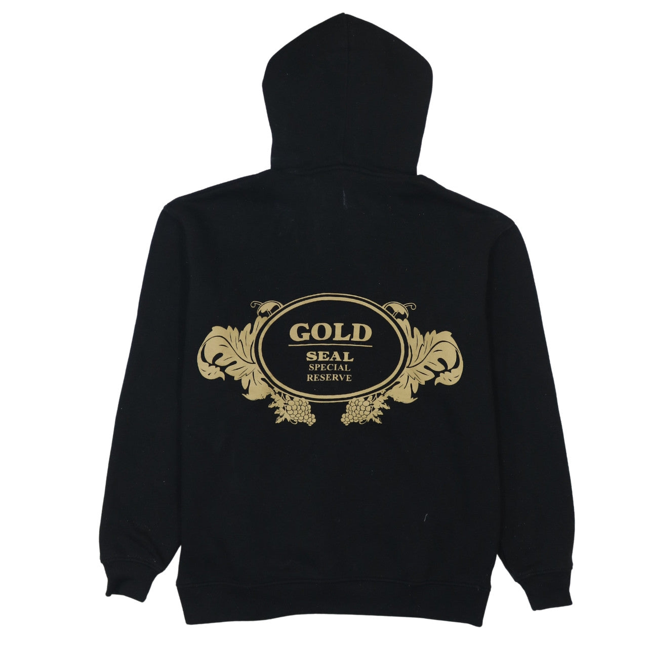 boohooMAN Men's Black XS Pullover Hoodie Graphic Print Embroidered Design
